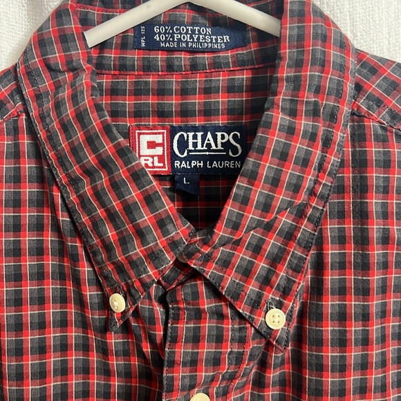Chaps Ralph Lauren. Size large. Men’s button up long sleeve shirt. - Picture 5 of 8